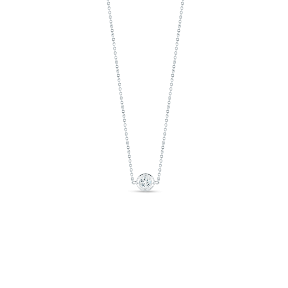 Roberto Coin Diamonds by the Inch Necklace with 1 Diamond Station