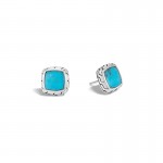 John Hardy Classic Chain Earrings with Turquoise