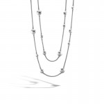 John Hardy Dot Hammered Long Necklace