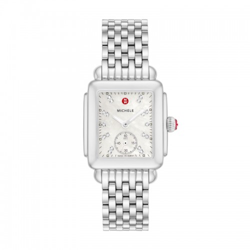 Deco Mid Stainless Diamond Dial Watch