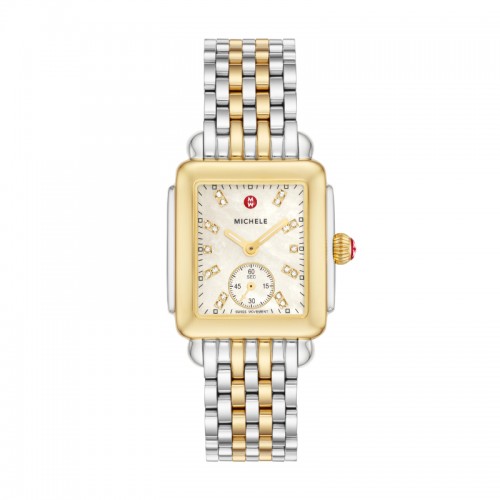 Deco Mid Two-Tone Diamond Dial Watch