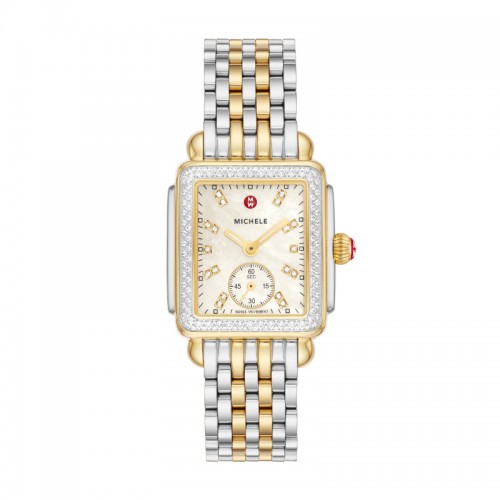 Deco Mid Two-Tone Diamond Stainless Steel Watch