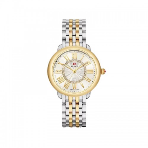 Serein Mid Two-Tone 18K Gold Diamond Dial Watch