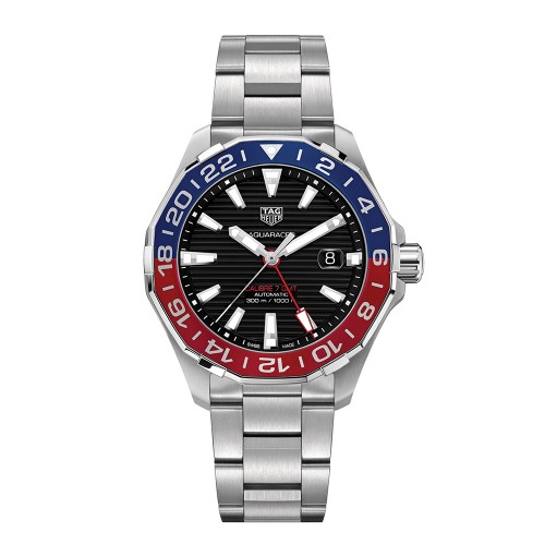 Aquaracer 300M Aluminum Bezel Calibre 7 Automatic GMT Watch