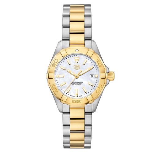 Aquaracer 300M Steel and Gold Quartz Watch