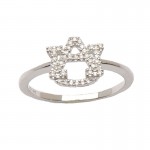 White Gold Diamond AU Ring