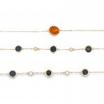 Bezel Set Spirit Necklace in 14K Yellow Gold