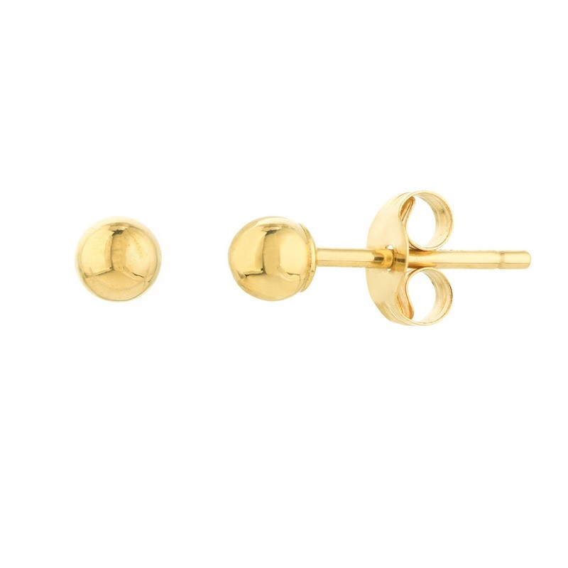 3 MM Ball Stud Earrings