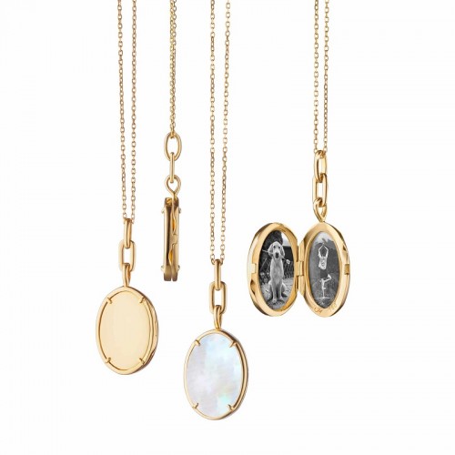 Monica Rich Kosann Elle Stone Slim Locket