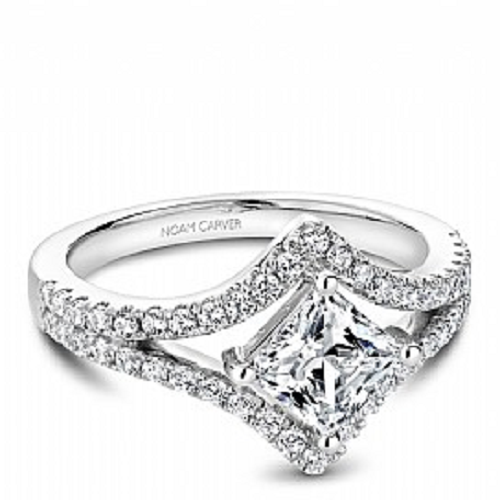 Modern Princess Engagement Ring
