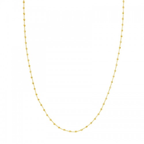 14KY Beaded Station Necklace