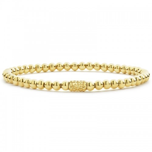 Lagos Caviar Gold 4mm Bead Bracelet