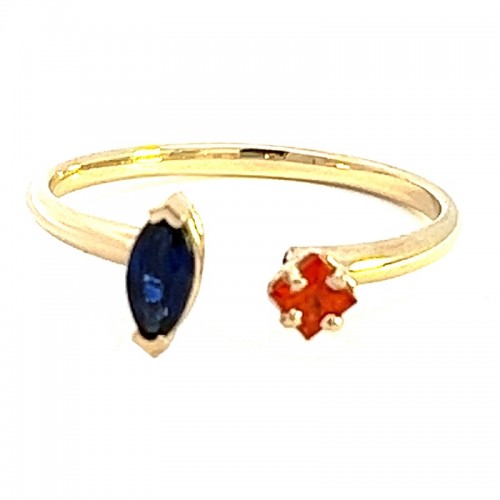 Open Sapphire Spirit Ring