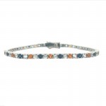 Medium Sapphire Spirit Bracelet in 14K White Gold