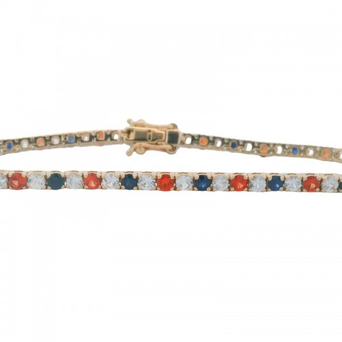 Small Sapphire Spirit Bracelet in 14K Yellow Gold