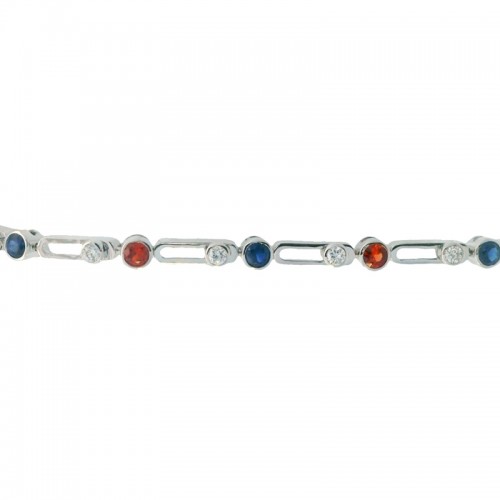 Sapphire Spirit Bracelet with Moving Diamonds