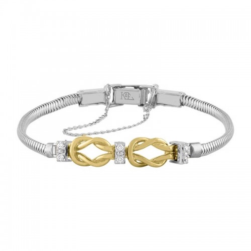 Two Tone Reef Knot Starter Bracelet