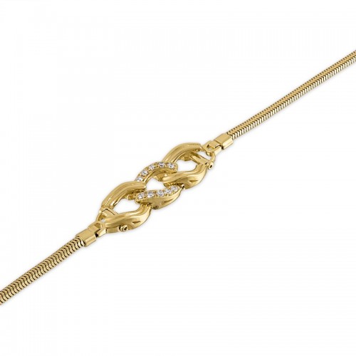 Diamond Curb Starter Bracelet