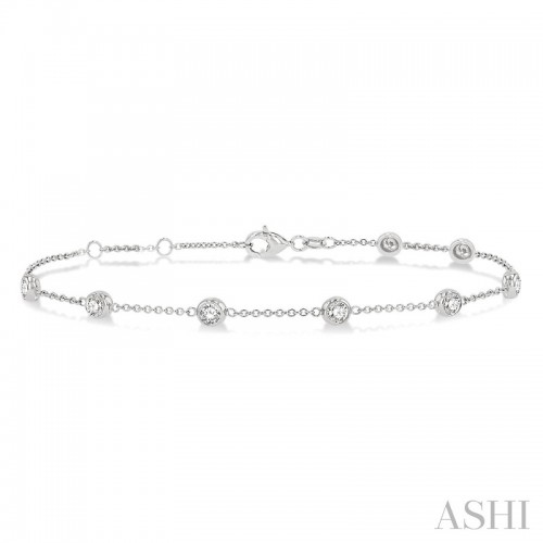 Ashi 1 CTW Diamond Station Bracelet