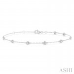 Ashi 1/2 CTW Diamond Station Bracelet