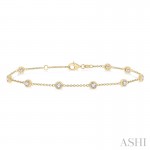 Ashi 1 CTW Diamond Station Bracelet