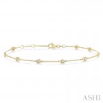 Ashi 1/2 CTW Diamond Station Bracelet