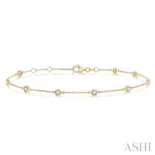 Ashi 1/2 CTW Diamond Station Bracelet