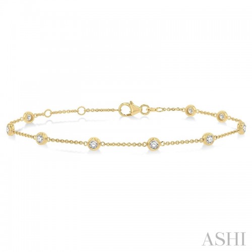 Ashi 3/4 CTW Diamond Station Bracelet