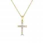 Small Diamond Cross Pendant