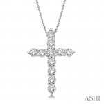 Ashi 1/2 CTW Diamond Cross