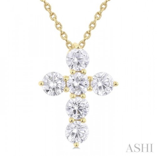 Ashi 1 CTW Bold Diamond Cross