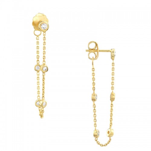 Diamond Front to Back Studs