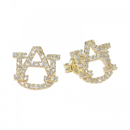 Yellow Gold Diamond AU Studs