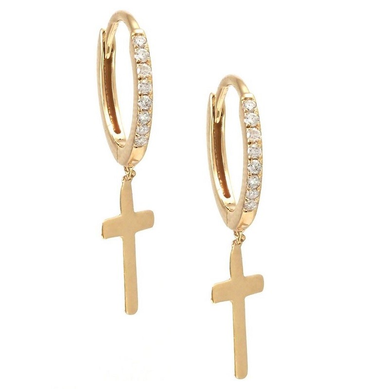 Cross Dangle Earrings