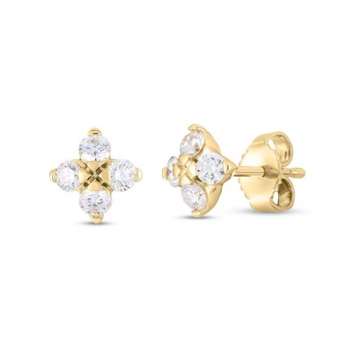 Roberto Coin 18K Love in Verona Small Diamond Studs