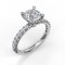 Fana Classic Pav? Round Cut Engagement Ring