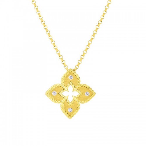 Roberto Coin Diamond Petite Venetian Necklace
