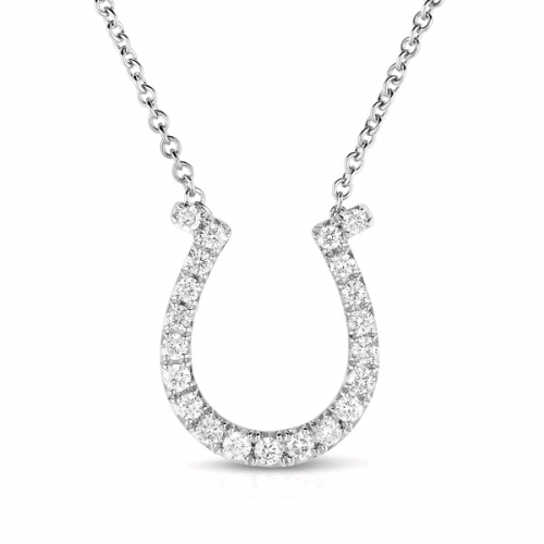 Diamond Horseshoe Necklace