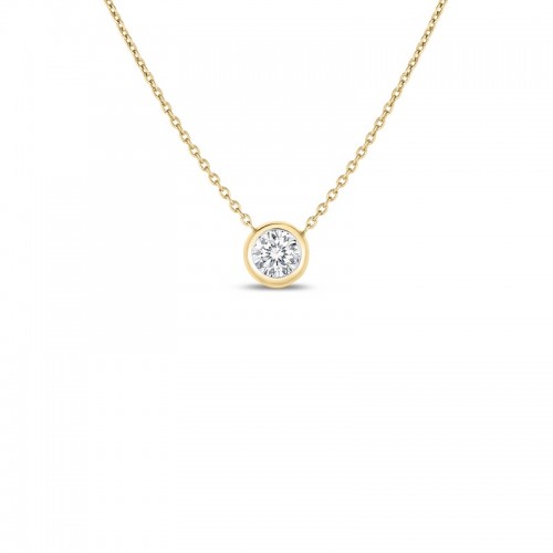 Roberto Coin Bezel-set Solitaire Necklace