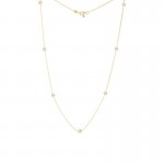 Roberto Coin Diamonds By The Inch Necklace with 7 Diamond Stations