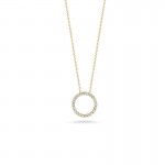 Roberto Coin Tiny Treasures Circle Pendant with Diamonds