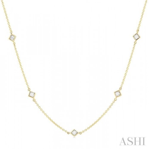Ashi Princess Diamond Station Necklace
