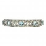 14W Aquamarine Filigree Ring