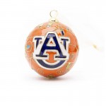 Auburn Colorful Christmas Lights Orange Cloisonné Christmas Ornament