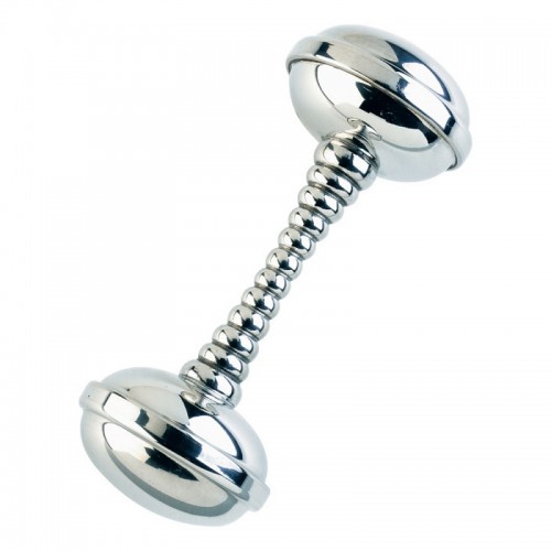 Salisbury Pewter Stacking Ring Dumbbell Rattle