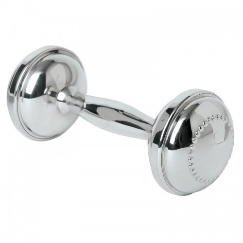 Salisbury Pewter Beaded Dumbbell Rattle