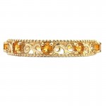 14Y Citrine Filigree Ring
