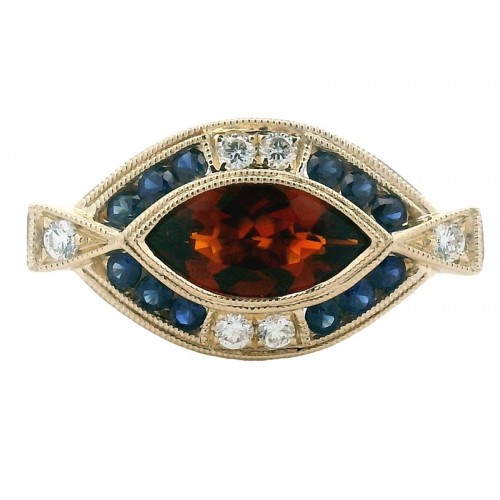 Marquise Citrine Spirit Ring