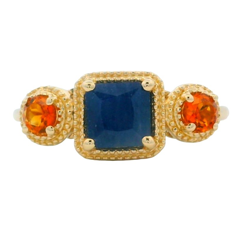 War Eagle Ring with Milgrain in Yellow Gold