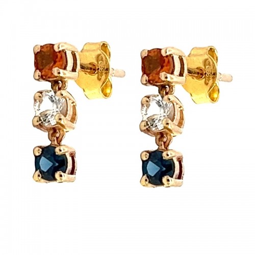Sapphire Spirit Dangle Earrings